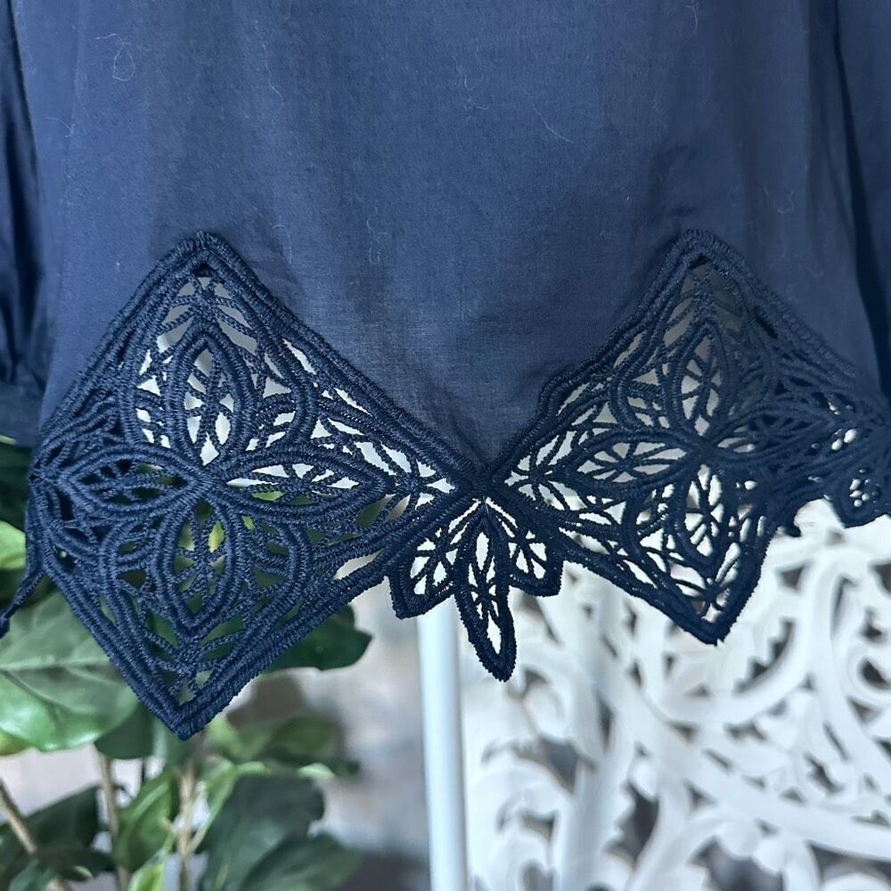 Chicos Lace Edge Blouse - Picture 7 of 11